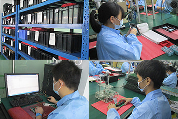 access control reader production line