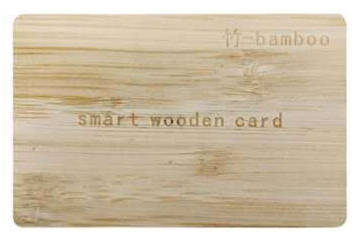 bamboo wood card