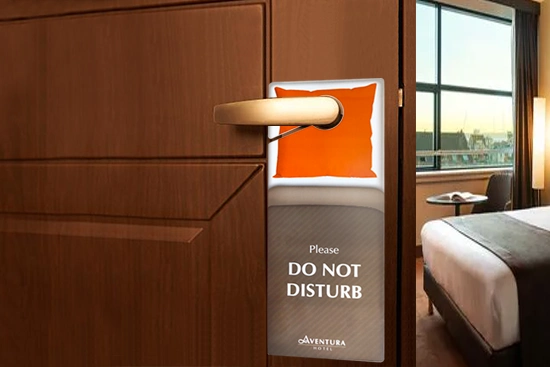 custom hotel door hangers